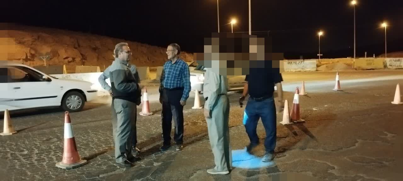 بررسی میدانی وضعیت پست‌های ایست و بازرسی سه‌راه محمدآباد، میدان امام علی(ع) و سه‌راه سنجه‌باشی