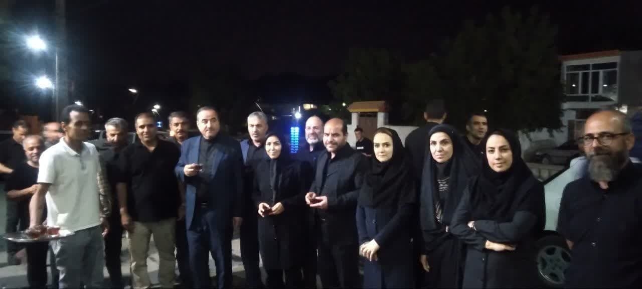 حضور شبانگاهی  حاجی علی بیگی سرپرست فرمانداری شهرستان اراک و قدیری بخشدار مرکزی  در آیین‌های عزاداری ماه محرم در روستای  عقیل آباد