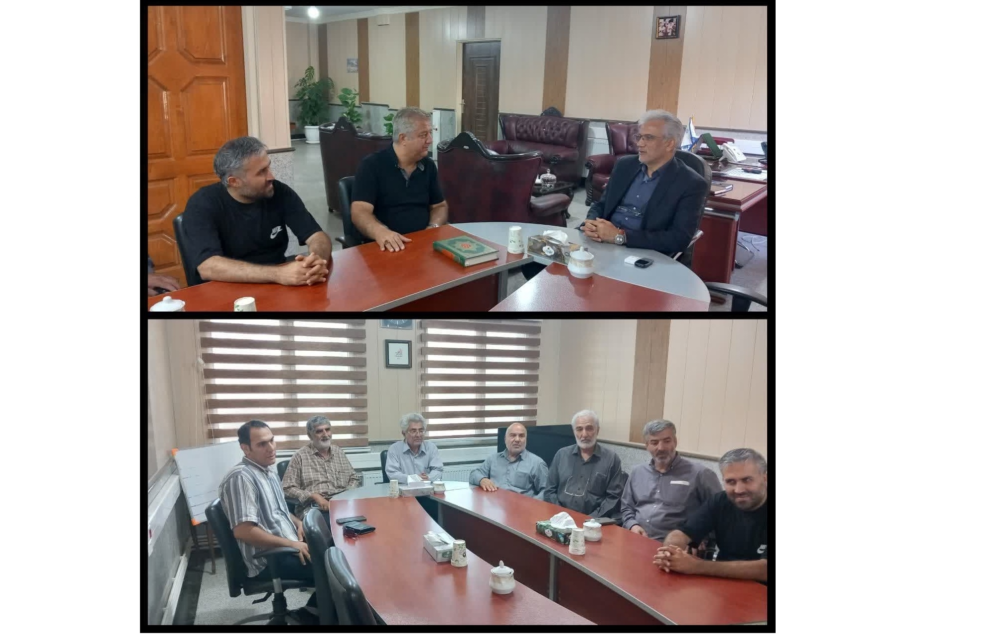 دیدار مدیرعامل و مزرعه‌داران پرورش شترمرغ با سرپرست فرمانداری زرندیه