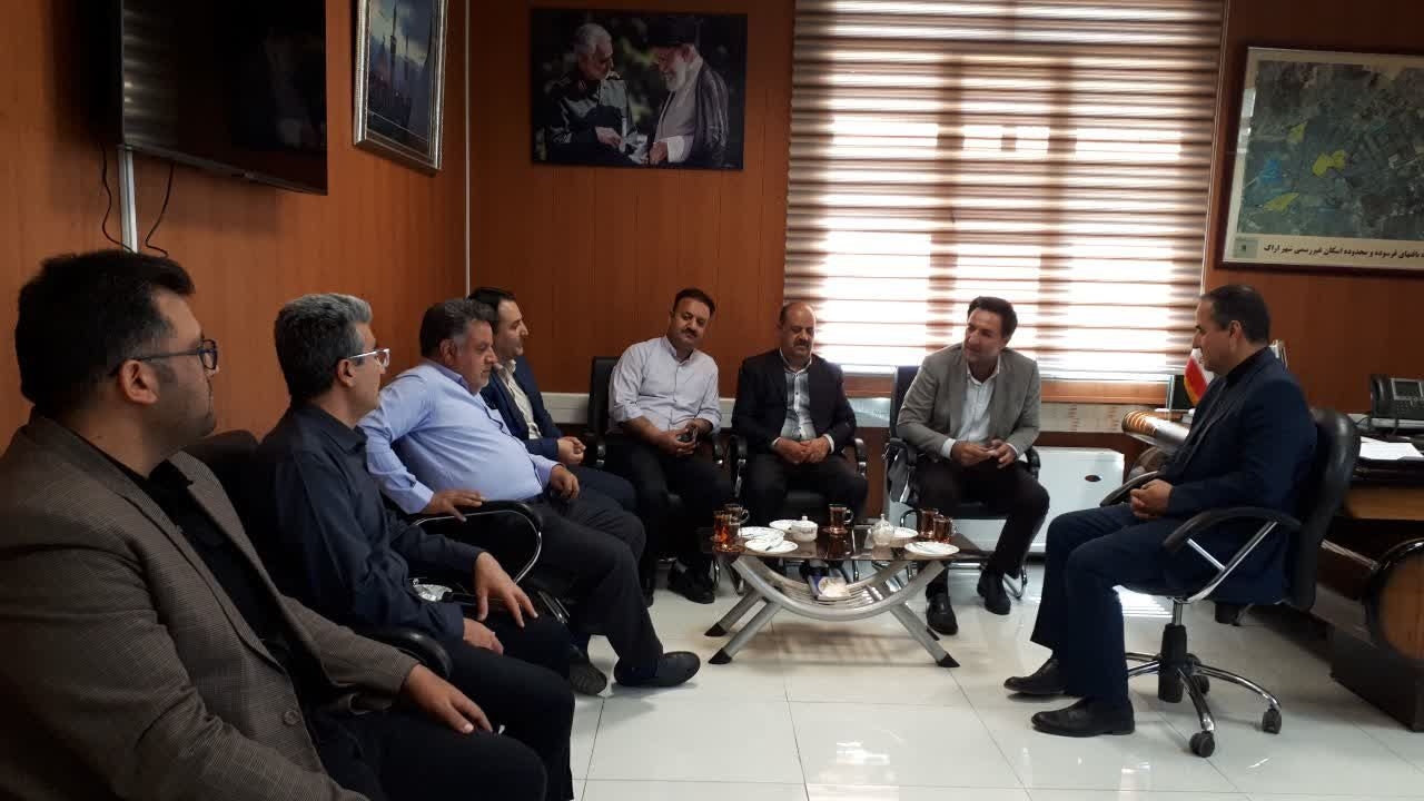 دیدار مدیر شرکت آب و فاضلاب شهرستان با سرپرست فرمانداری شهرستان اراک