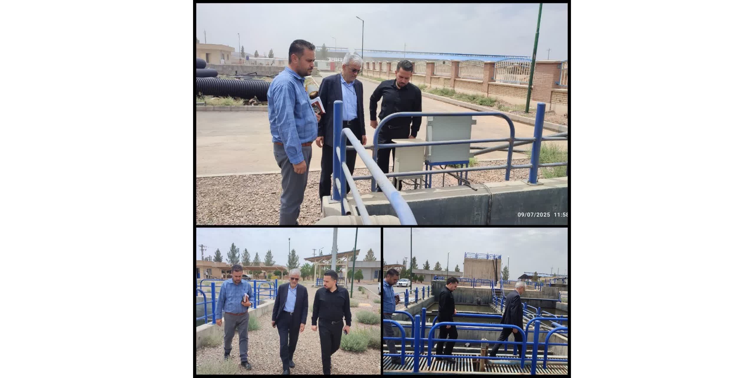 بازدید سرپرست فرمانداری زرندیه از تصفیه‌خانه شهرک صنعتی مامونیه
