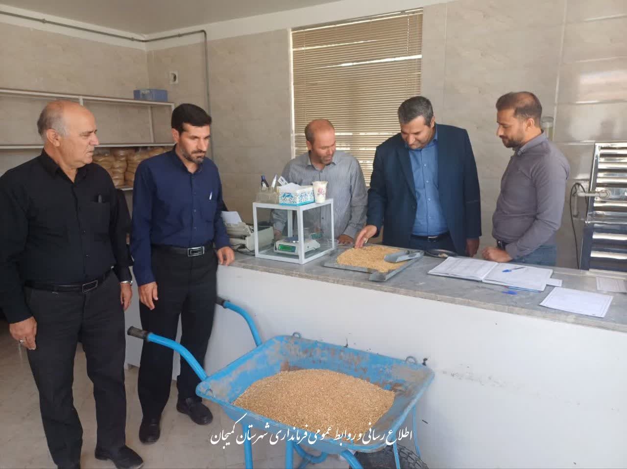 🔻بازدید فرماندار شهرستان کمیجان از فرایند خرید تضمینی گندم