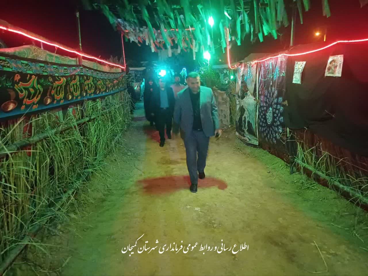 🔺حضور فرماندار شهرستان کمیجان در نمایشگاه فرهنگی – مذهبی واقعه کربلا در روستای خمارباغی