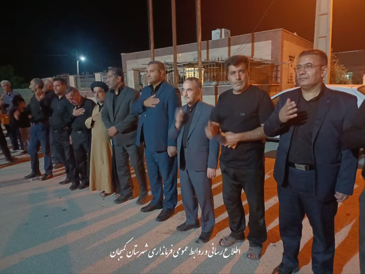 🔻حضور فرماندار و جمعی از مسئولان شهرستان کمیجان در آیین‌های عزاداری ماه محرم در روستاهای کلوان و چلبی