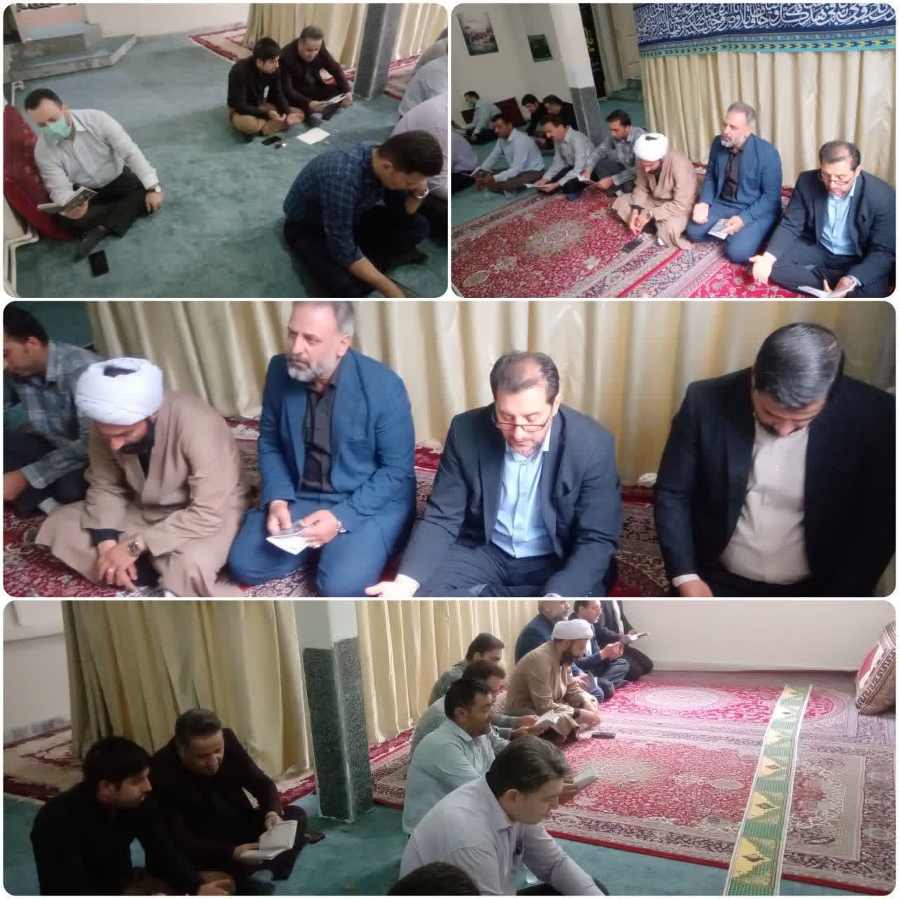 برگزاری مراسم پرفیض زیارت عاشورا و عزاداری حضرت اباعبدالله الحسین (ع) در نمازخانه فرمانداری