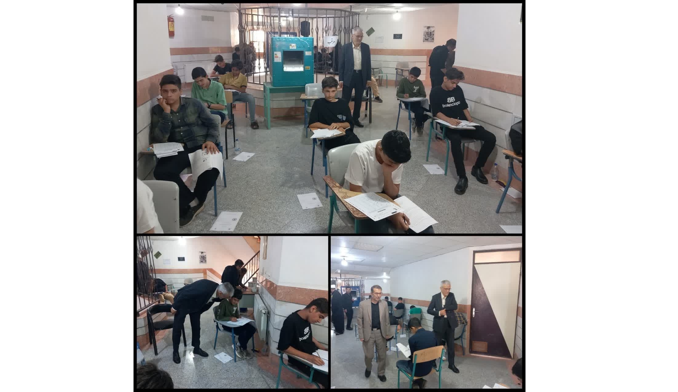 بازدید سرپرست فرمانداری زرندیه از روند برگزاری آزمون نمونه دولتی در مامونیه