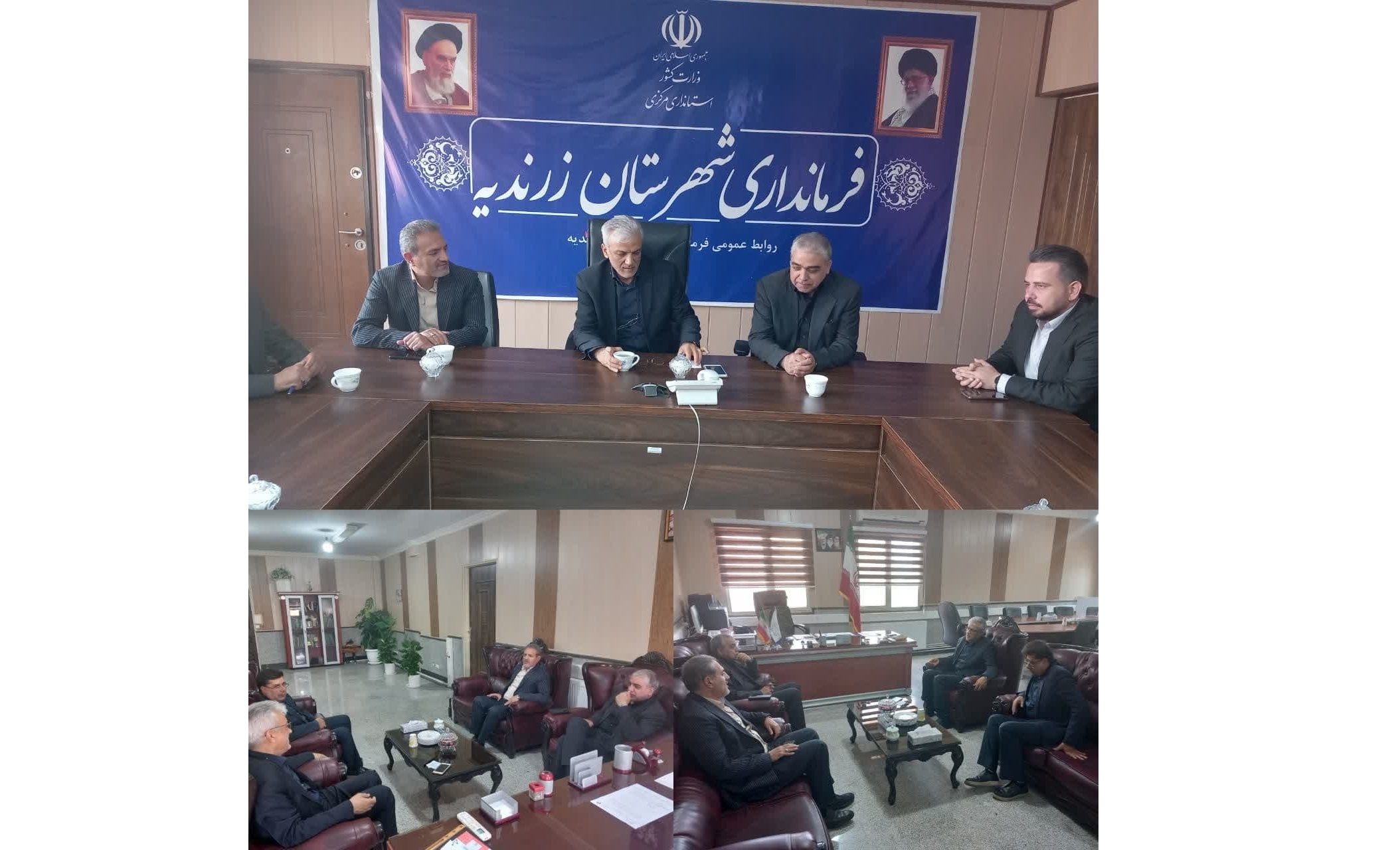 بازدید مدیرکل صمت و مدیرعامل شهرک‌های صنعتی استان مرکزی از شهرستان زرندیه