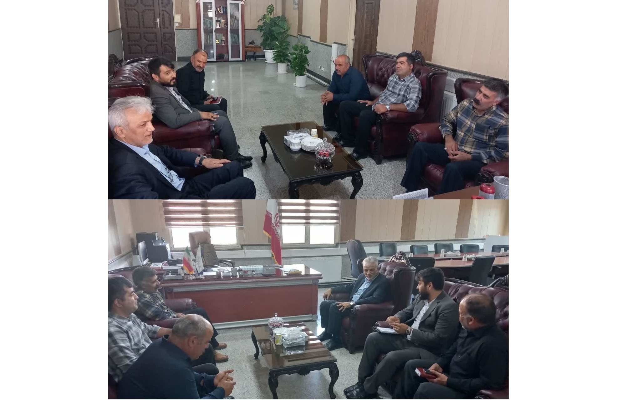 دیدار دهیار و اعضای شورای اسلامی روستاهای آفتاب‌رو و ورچند با سرپرست فرمانداری زرندیه