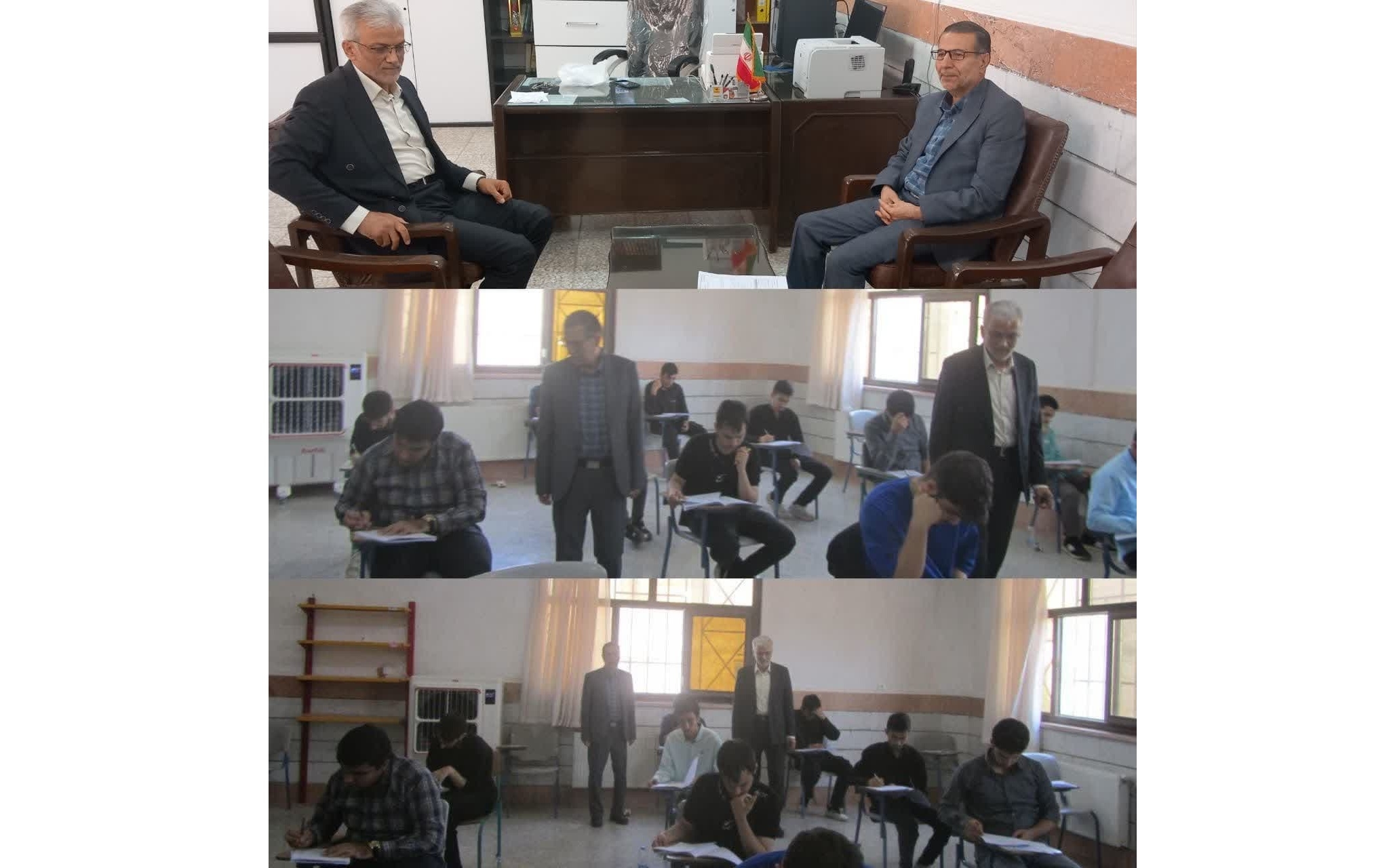 بازدید سرپرست فرمانداری زرندیه از مرحله دوم کنکور سراسری در شهر مامونیه