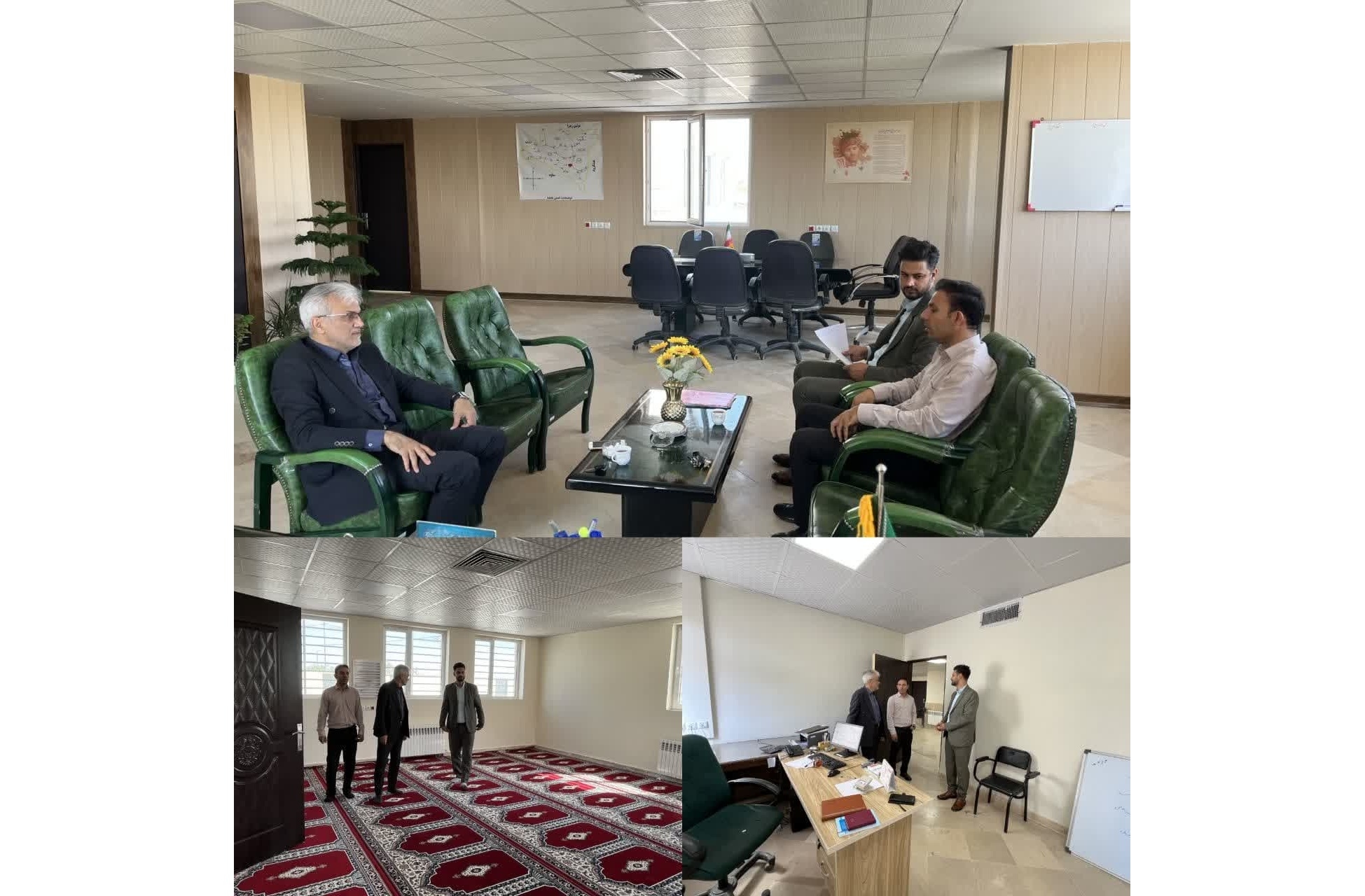 حضور میدانی سرپرست فرمانداری زرندیه در بخشداری خرقان در نخستین روز هفته